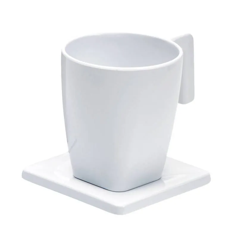 JVD White 200ml Maestro Tray Cup and Saucer